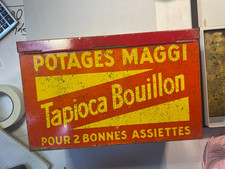 Grande boîte Maggi Année 40-50 métal 32 x 18 x 20 cm