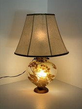 Émile GALLÉ 1846-1904 Vase Globulaire 22 Cm Verre Multicouche Gravé  Lampe