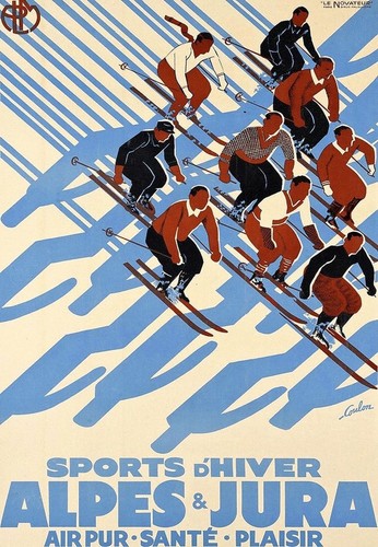 Affiche poster alpes jura - affiche,