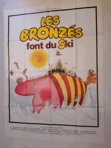 Affiche cinema les bronzés - -,