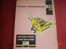 GUIDE USAGE ENTRETIEN + CP   PRESSE   RAMASSEUSE  SOMECA   M.03