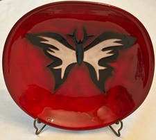 COUPELLE JEAN PICART LE DOUX Sant-Vicens céramique émaillée papillon