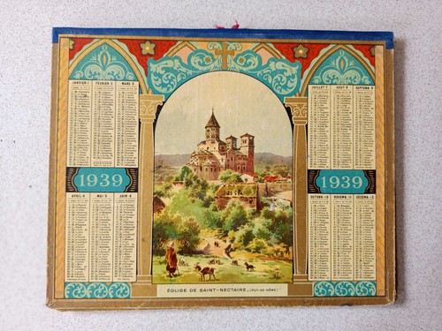 Calendrier postes 1939 - calendrier,