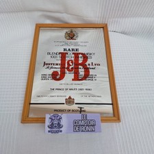 CADRES MIROIR PUBLICITAIRES ENCADREMENT BOIS  Whisky J&B 26x20 cm