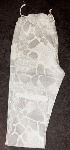 Pantalon fluide imprimé beige