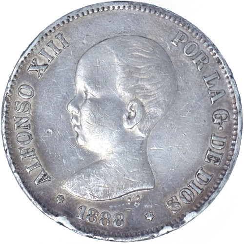 Espagne pesetas alphonse - espagne-5,