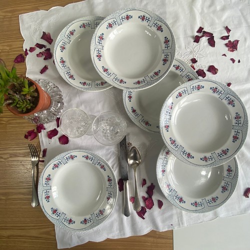 Assiettes creuses creil - assiettes,