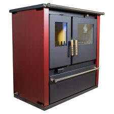 Poêle bois four plaque métal