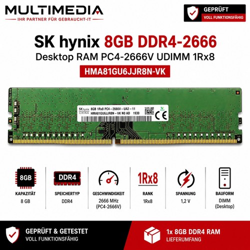 Hynix 8gb ddr4 2666 desktop - hynix,