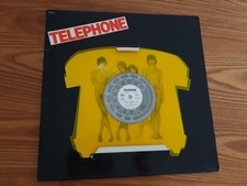 TELEPHONE  La Bombe Humaine SP  PATHE O.Q.P.1  JAUNE Découpé  1977  EX+