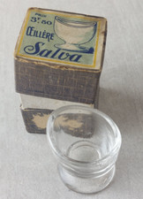 Ancien rince oeil / oeillère, en verre, Salva