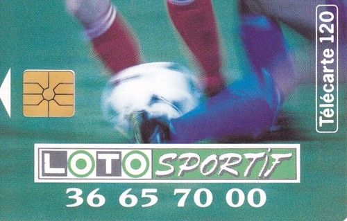 Rare telecarte 120 - telecarte, loto