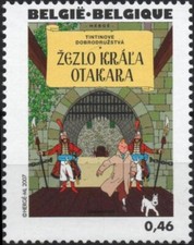 TINTIN Kuifje HERGE BELGIQUE 3626 ** MNH Le sceptre d'Ottokar château 2007