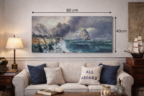 Grande marine tempête - marine, en