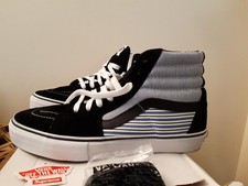 SUPREME X COMME DES GARCONS X VANS SK8 HI PRO 2012 SIZE 9 US WORN ONCE