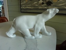Ours polaire François Pompon.Porcelaine Russe LOMONOSOV..42cm.
