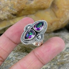 Topaze Mystique 925 Bague en