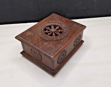 Boite bois ancienne style Breton, Fabrication Française 13x10x6cm