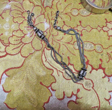 old silver pocket watch chain