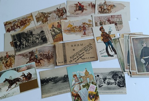 Lot cartes postales russie - cartes,