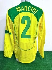 Maillot Brésil Mancini Match Worn Indossé Shirt Camiseta 2004/2005 COA