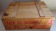Caisse bois rations pain - 20,