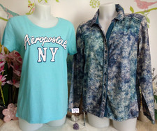 Lot vêtements occasion femme : Haut, Chemise " Cecil " - T : 40 / 42 / L