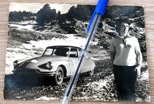 ? CPA Carte Postale Originale Photo CITROEN DS ID19 RALLYE 1961 Claudine VANSON