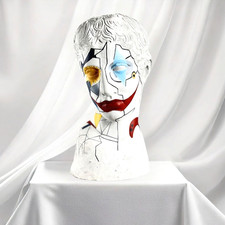 Sculpture d'art de l'empereur romain Auguste faite à la main, décoration...