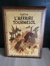  MARQUETERIE  EN BOIS TINTIN L'AFFAIRE TOURNESOL   collector 