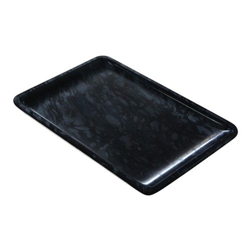 Plateau marbre noir design - plateau,