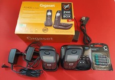 Téléphone fixe sans fil avec répondeur Gigaset AS405 Duo avec bloqueur d'appels