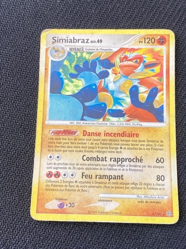 Carte pokémon simiabraz 100 - carte,