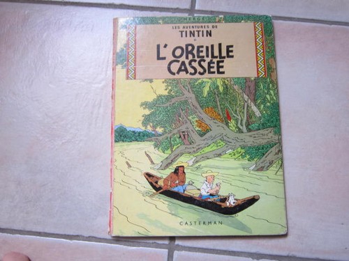 Tintin oreille cassée b35 - tintin,