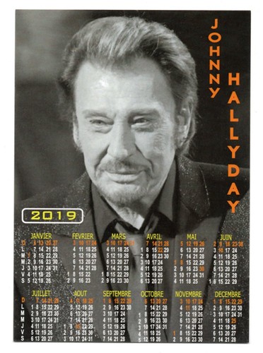 Johnny hallyday calendrier - hallyday,