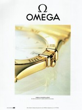  publicité Advertising 0522 1991  montre Omega Constellation  or 18 cts