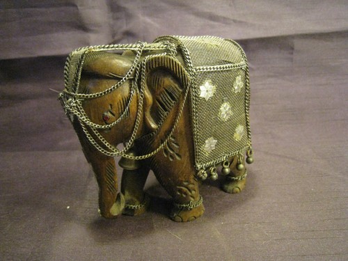 Sculpture elephant bois - elephant, en