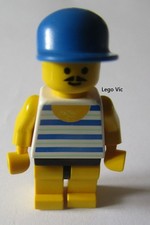 Lego Par027 Man Homme du Paradisa 6402 Sidewalk Cafe MOC
