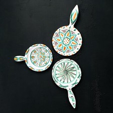 Hyèvre 3 Petits Caquelons Coupelles Vide Poche Signés Anciens 1950 dlg Picault