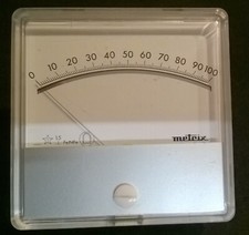 Galvanomètre 100 mA Metrix, 95x95mm 