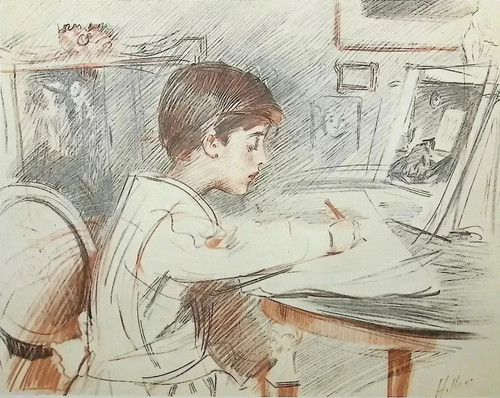 Paul césar helleu ecolier - paul,