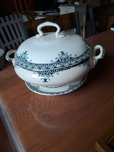 Soupière ancienne faience - soupière,
