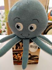 Doudou pieuvre couleur bleu