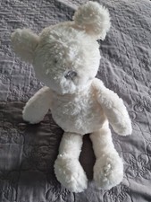doudou peluche ours blanc jacadi 35 cm