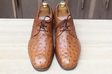 CHAUSSURE CROCKETT&JONES VINTAGE CUIR AUTRUCHE 9,5  43,5 SUPER ETAT MEN'S SHOES