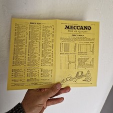 DINKY  CATALOGUE TARIF JULY 1956 dinky  meccano horby