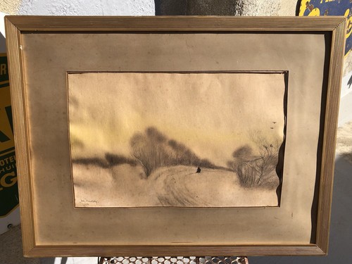 Ancien tableau dessin - tableau,