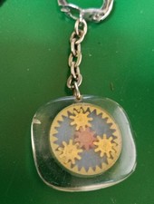 PORTE CLÉS ANCIEN tracteur Ford engrenages  -