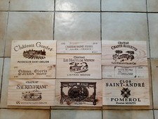 Lot de 9 estampes bois