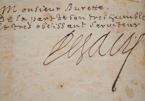 Très rare autographe - , de